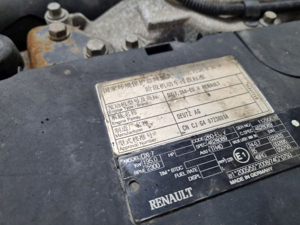 Renault DXI7 260-EUV Engine (Truck) - Variklis - Sunkvežimis: foto 2 Renault DXI7 260-EUV Engine (Truck) - Variklis - Sunkvežimis: foto 2