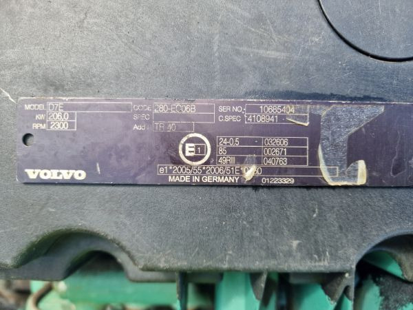 Volvo D7E 280-EC06B Truck Spec Engine (Truck) - Variklis - Sunkvežimis: foto 2 Volvo D7E 280-EC06B Truck Spec Engine (Truck) - Variklis - Sunkvežimis: foto 2