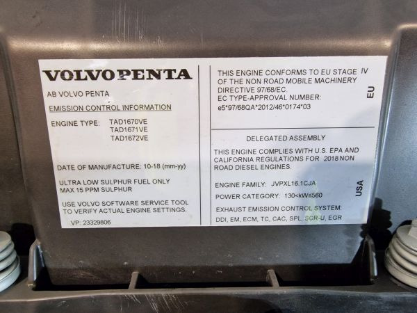 Volvo TAD1672VE Engine (Industrial) New - Variklis - Pramoninė įranga: foto 2 Volvo TAD1672VE Engine (Industrial) New - Variklis - Pramoninė įranga: foto 2