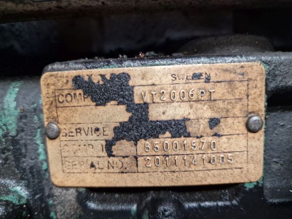 Volvo VT2006PT Gearbox - Pavarų dėžė: foto 2 Volvo VT2006PT Gearbox - Pavarų dėžė: foto 2