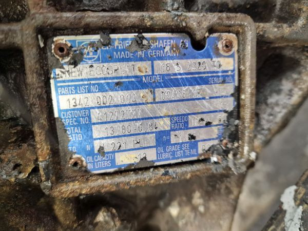 ZF Ecosplit 16S 2220 TO Gearbox - Pavarų dėžė: foto 2 ZF Ecosplit 16S 2220 TO Gearbox - Pavarų dėžė: foto 2