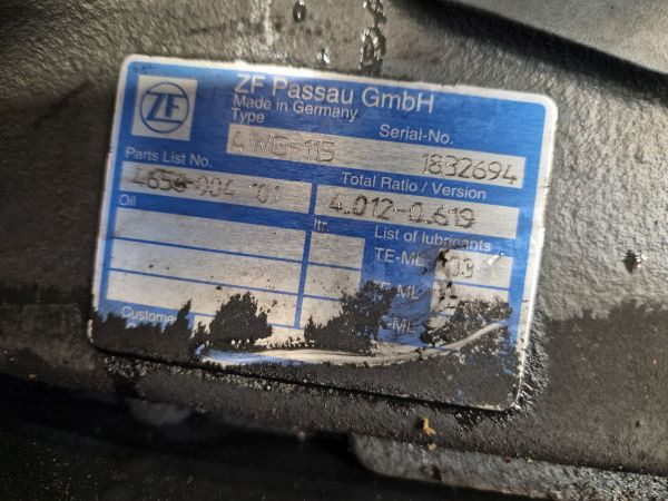 ZF Industrial 4WG-115 Gearbox - Pavarų dėžė: foto 2 ZF Industrial 4WG-115 Gearbox - Pavarų dėžė: foto 2