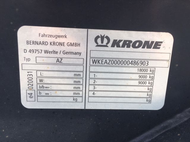 Krone AZ - Konteineris-vežimus/ Sukeisti kūną priekaba: foto 2 Krone AZ - Konteineris-vežimus/ Sukeisti kūną priekaba: foto 2