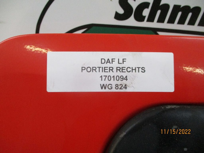 DAF 1701094 DEUR DAF LF SERRIE RECHTS - Durys ir dalys - Sunkvežimis: foto 3 DAF 1701094 DEUR DAF LF SERRIE RECHTS - Durys ir dalys - Sunkvežimis: foto 3