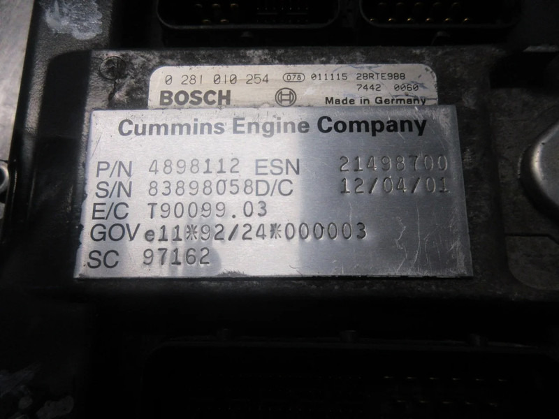 Iveco TRAKKER 340S34/ 4898112// BOSCH 0281 010 254 EBS MODULE - Elektros sistema - Sunkvežimis: foto 3 Iveco TRAKKER 340S34/ 4898112// BOSCH 0281 010 254 EBS MODULE - Elektros sistema - Sunkvežimis: foto 3
