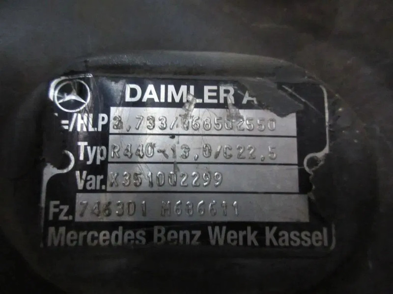 Mercedes-Benz R440-13,0/C22,5 RATIO 2,733 746.301 ACTROS MP 4 1845 EURO 6 - Diferencialas - Sunkvežimis: foto 5 Mercedes-Benz R440-13,0/C22,5 RATIO 2,733 746.301 ACTROS MP 4 1845 EURO 6 - Diferencialas - Sunkvežimis: foto 5