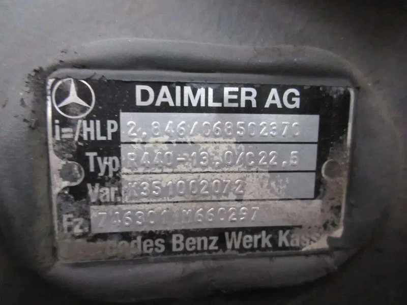 Mercedes-Benz R440-13,0/C22,5 TYPE 746301 RATIO 2,846 MERCEDES 1836 MP4 EURO 6 - Diferencialas - Sunkvežimis: foto 5 Mercedes-Benz R440-13,0/C22,5 TYPE 746301 RATIO 2,846 MERCEDES 1836 MP4 EURO 6 - Diferencialas - Sunkvežimis: foto 5