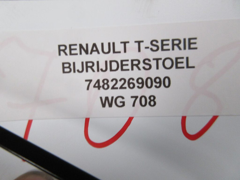 Renault T-SERIE 7482269090 BIJRIJDERSTOEL EURO 6 - Sėdynė - Sunkvežimis: foto 5 Renault T-SERIE 7482269090 BIJRIJDERSTOEL EURO 6 - Sėdynė - Sunkvežimis: foto 5