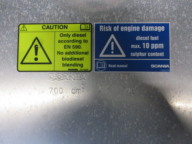 Scania 1871193 // 700 LITER INHOUD SCANIA P 410 NGS MODEL 2022 - Degalų bakas - Sunkvežimis: foto 5 Scania 1871193 // 700 LITER INHOUD SCANIA P 410 NGS MODEL 2022 - Degalų bakas - Sunkvežimis: foto 5