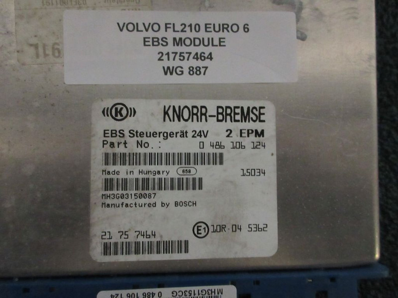 Volvo FL210 21757464 EBS MODULE EURO 6 - Elektros sistema - Sunkvežimis: foto 2 Volvo FL210 21757464 EBS MODULE EURO 6 - Elektros sistema - Sunkvežimis: foto 2