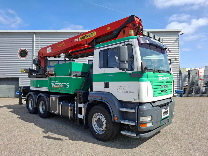 MAN TGA 33.410 / 6X4 / PALFINGER PK4000 1EL ROOFER CRANE / 25M / REMOTE / 2X BIG AXLE / 490677 KM / MANUAL / EURO-3 / 2005 - Sunkvežimis su kranu: foto 4 MAN TGA 33.410 / 6X4 / PALFINGER PK4000 1EL ROOFER CRANE / 25M / REMOTE / 2X BIG AXLE / 490677 KM / MANUAL / EURO-3 / 2005 - Sunkvežimis su kranu: foto 4