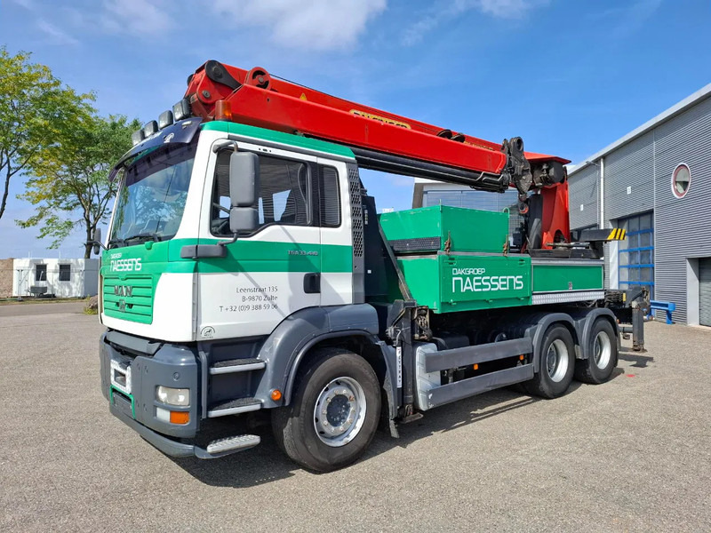 MAN TGA 33.410 / 6X4 / PALFINGER PK4000 1EL ROOFER CRANE / 25M / REMOTE / 2X BIG AXLE / 490677 KM / MANUAL / EURO-3 / 2005 - Sunkvežimis su kranu: foto 3 MAN TGA 33.410 / 6X4 / PALFINGER PK4000 1EL ROOFER CRANE / 25M / REMOTE / 2X BIG AXLE / 490677 KM / MANUAL / EURO-3 / 2005 - Sunkvežimis su kranu: foto 3