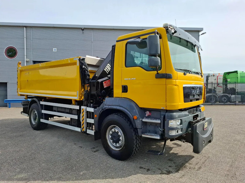 MAN TGM 18.250 / 4X4 / NL TRUCK / TUV:30-04-2026 / 118783 KM / HMF 1110 K2 / ROTATOR / GOOD TYRES / FULL-STEEL / DRUM BRAKES / MANUA - Savivartis sunkvežimis, Sunkvežimis su kranu: foto 4 MAN TGM 18.250 / 4X4 / NL TRUCK / TUV:30-04-2026 / 118783 KM / HMF 1110 K2 / ROTATOR / GOOD TYRES / FULL-STEEL / DRUM BRAKES / MANUA - Savivartis sunkvežimis, Sunkvežimis su kranu: foto 4