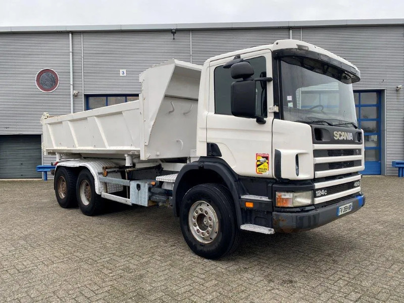 Scania 124-400 / 6X4 / RETARDER / BIG AXLE / FULL STEEL / 2SIDE TIPPER / OLD TACHO / AIRCO / MANUAL / EURO-2 / 2000 - Savivartis sunkvežimis: foto 5 Scania 124-400 / 6X4 / RETARDER / BIG AXLE / FULL STEEL / 2SIDE TIPPER / OLD TACHO / AIRCO / MANUAL / EURO-2 / 2000 - Savivartis sunkvežimis: foto 5