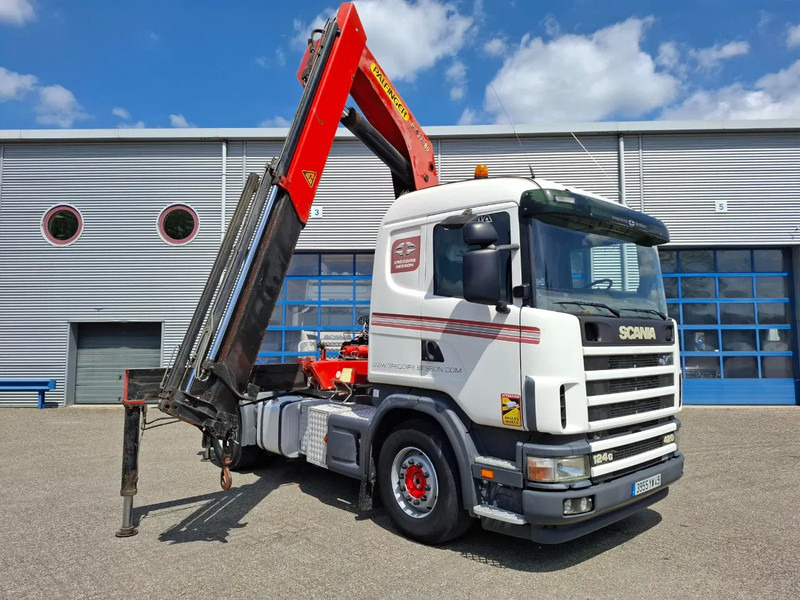 Scania 124G-420 / RETARDER / PALFINGER PK32080 / DOUBLE TANK / AIRCO / GOOD CONDITION / MANUAL / EURO-3 / 2004 - Sunkvežimis su kranu: foto 3 Scania 124G-420 / RETARDER / PALFINGER PK32080 / DOUBLE TANK / AIRCO / GOOD CONDITION / MANUAL / EURO-3 / 2004 - Sunkvežimis su kranu: foto 3