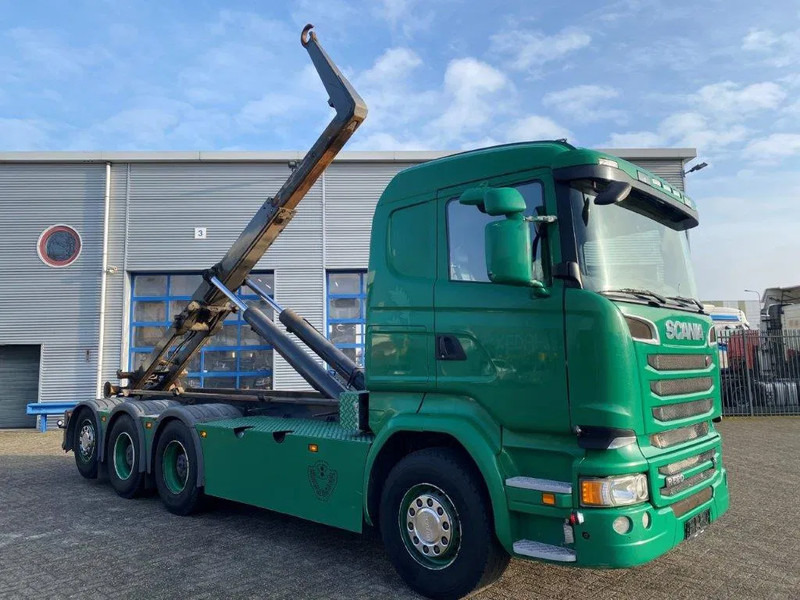 Scania R520 V8 / 8X4 / BIG AXLE / AJK HOOKLIFT 30TON / LIFT+LENKACHSE / NAVI / LEATHER / FULL-AIR / AUTOMATIC / EURO-6 / 2015 - Hook-lift sunkvežimis: foto 2 Scania R520 V8 / 8X4 / BIG AXLE / AJK HOOKLIFT 30TON / LIFT+LENKACHSE / NAVI / LEATHER / FULL-AIR / AUTOMATIC / EURO-6 / 2015 - Hook-lift sunkvežimis: foto 2
