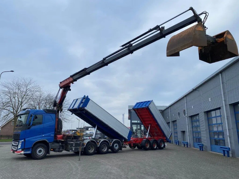 Volvo FH4-500 / HMF 3220K-RC / REMOTE / ROTATOR / 3SIDE TIPPER / DYNAMIC STEERING / ONLY:302623 KM / AUTOMATIC / EURO-6 / 2017 - Sunkvežimis su kranu: foto 1 Volvo FH4-500 / HMF 3220K-RC / REMOTE / ROTATOR / 3SIDE TIPPER / DYNAMIC STEERING / ONLY:302623 KM / AUTOMATIC / EURO-6 / 2017 - Sunkvežimis su kranu: foto 1