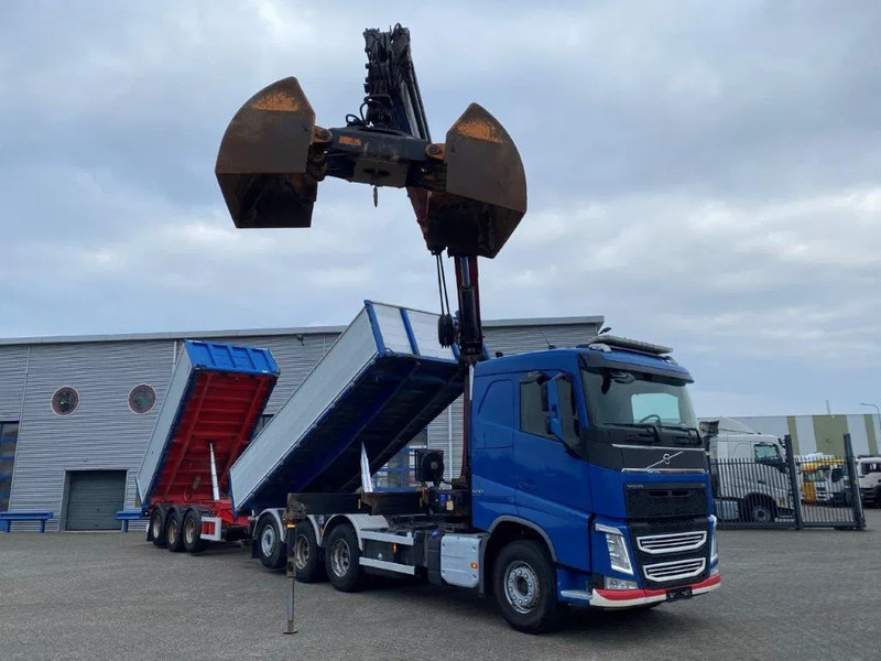 Volvo FH4-500 / HMF 3220K-RC / REMOTE / ROTATOR / 3SIDE TIPPER / DYNAMIC STEERING / ONLY:302623 KM / AUTOMATIC / EURO-6 / 2017 - Sunkvežimis su kranu: foto 3 Volvo FH4-500 / HMF 3220K-RC / REMOTE / ROTATOR / 3SIDE TIPPER / DYNAMIC STEERING / ONLY:302623 KM / AUTOMATIC / EURO-6 / 2017 - Sunkvežimis su kranu: foto 3