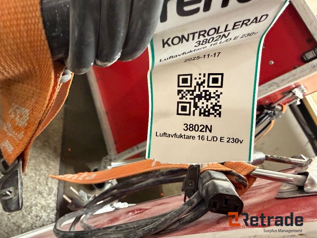 2 Luftrenare/1 Luftavfuktare - Pramoninė klimato kontrolės įranga: foto 4 2 Luftrenare/1 Luftavfuktare - Pramoninė klimato kontrolės įranga: foto 4