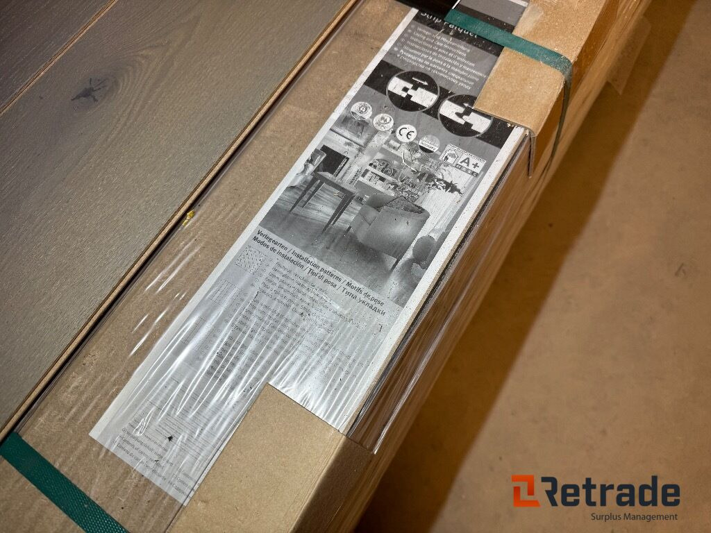 Nauja Statybinė įranga Hamburger parkett 64 pakker trægulv 10,5x180x2200mm: foto 9