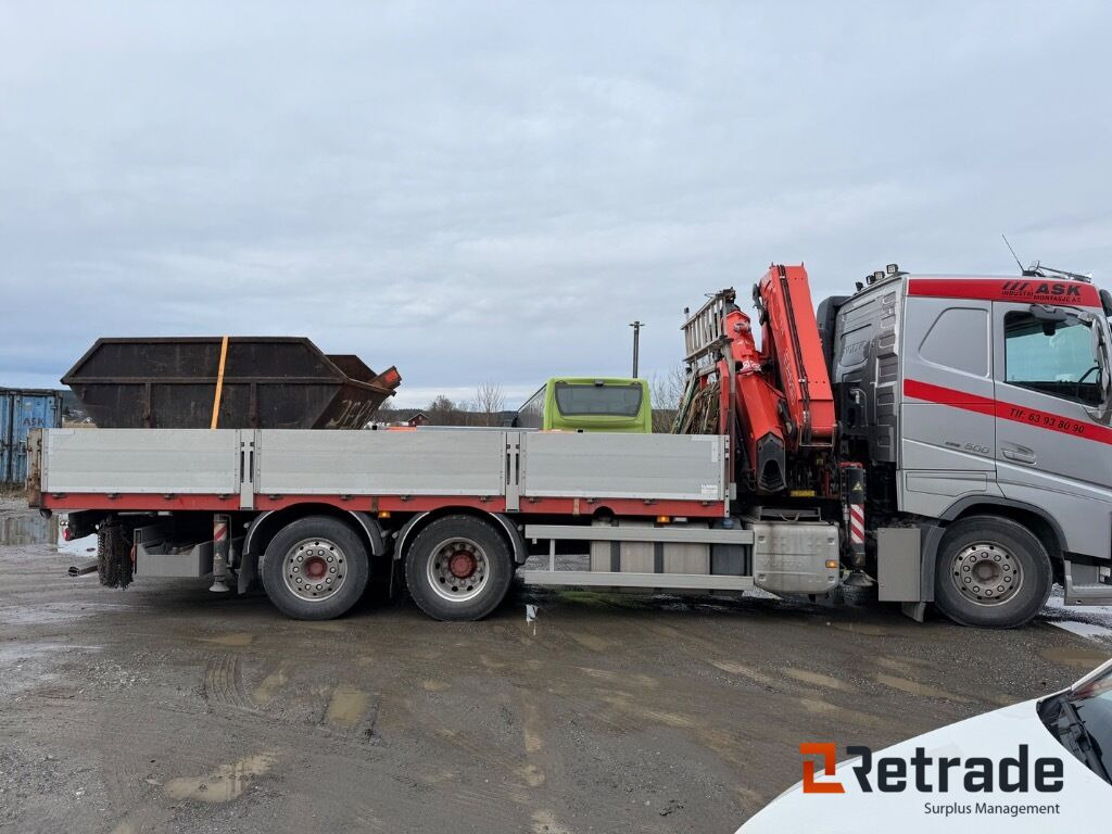 Kranbil Volvo FH500 6x2 - Platforminis/ Bortinis sunkvežimis, Sunkvežimis su kranu: foto 5 Kranbil Volvo FH500 6x2 - Platforminis/ Bortinis sunkvežimis, Sunkvežimis su kranu: foto 5