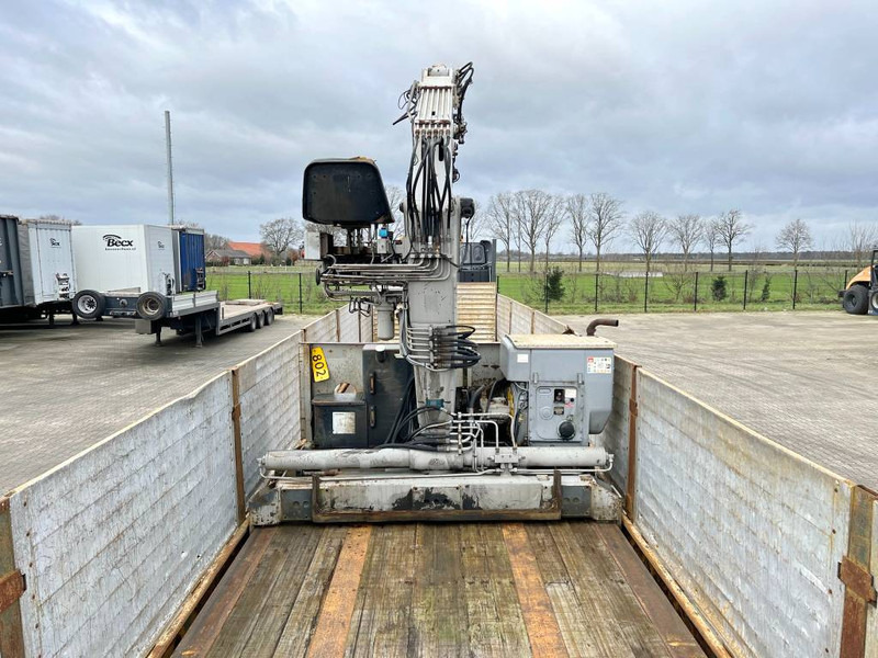 Platforminė/ Bortinė puspriekabė Pacton T3-003 Brick Trailer - Kennis 16000-R Crane: foto 8