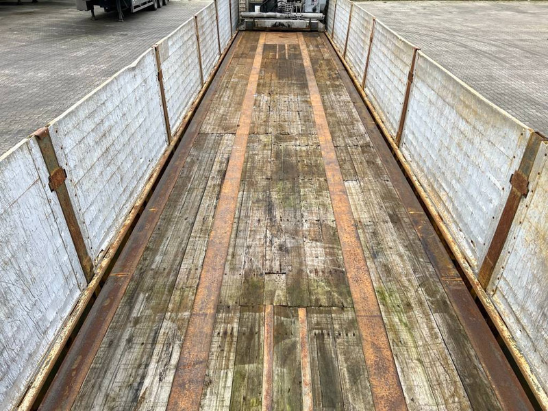 Platforminė/ Bortinė puspriekabė Pacton T3-003 Brick Trailer - Kennis 16000-R Crane: foto 9