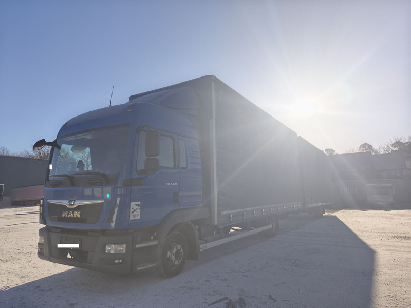 MAN TGL 8.220 Jumbo Gardine 4x2 Euro 6 AHK (36) - Tentinis sunkvežimis: foto 1 MAN TGL 8.220 Jumbo Gardine 4x2 Euro 6 AHK (36) - Tentinis sunkvežimis: foto 1