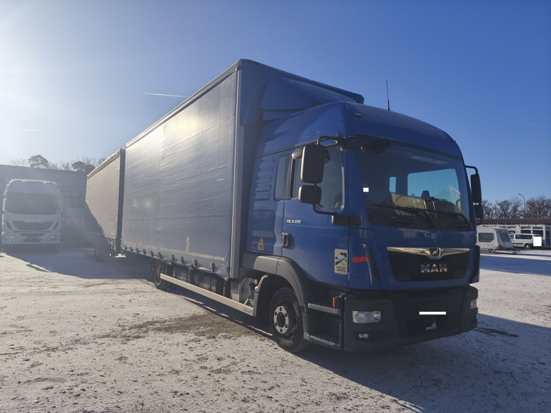 MAN TGL 8.220 Jumbo Gardine 4x2 Euro 6 AHK (36) - Tentinis sunkvežimis: foto 2 MAN TGL 8.220 Jumbo Gardine 4x2 Euro 6 AHK (36) - Tentinis sunkvežimis: foto 2