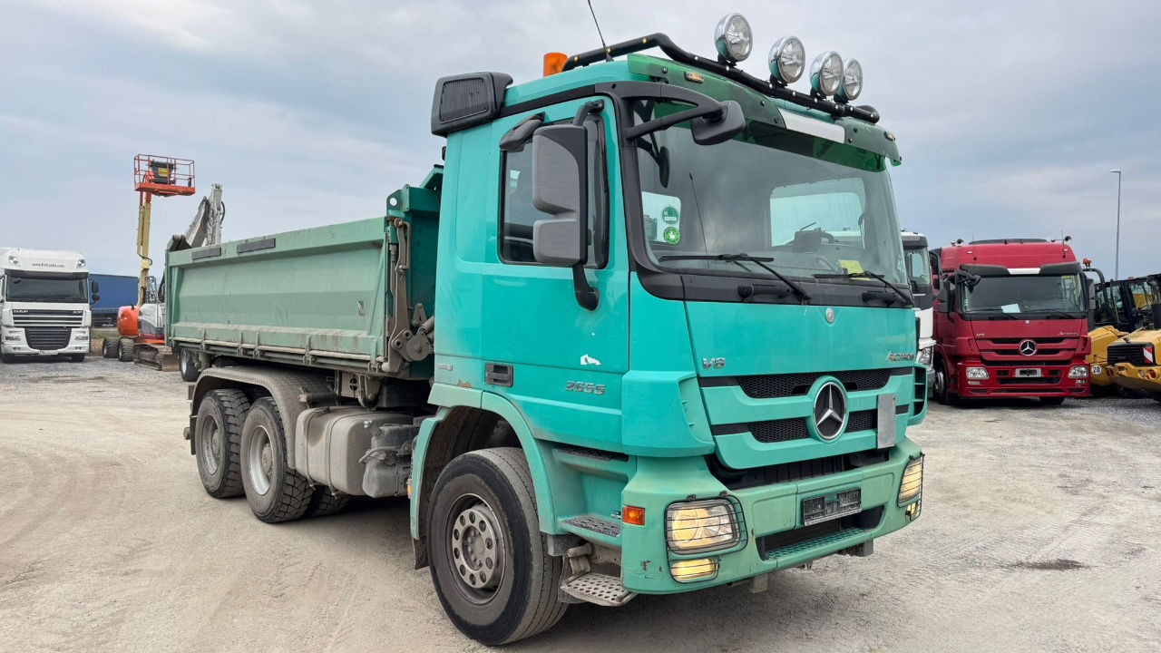 Mercedes-Benz Actros 2655 6x4 meiller bordmatic tipper - retarder - V8 - Savivartis sunkvežimis: foto 3 Mercedes-Benz Actros 2655 6x4 meiller bordmatic tipper - retarder - V8 - Savivartis sunkvežimis: foto 3