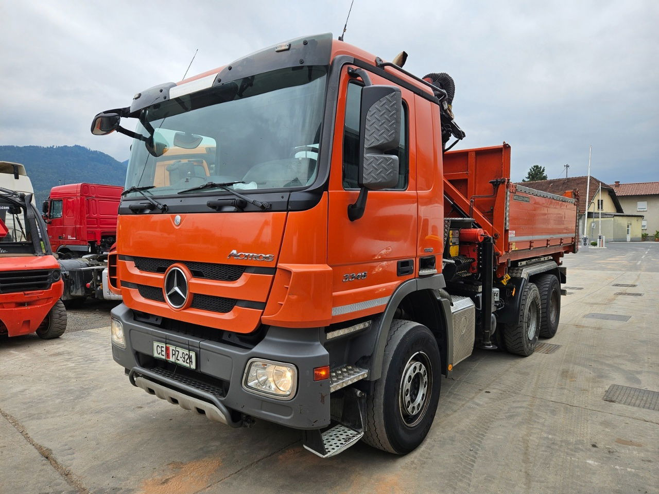 Mercedes-Benz Actros 3346 K palfinger PK 18002 - bordmatic - meiller tipper - EPS 3 pedals - Savivartis sunkvežimis: foto 1 Mercedes-Benz Actros 3346 K palfinger PK 18002 - bordmatic - meiller tipper - EPS 3 pedals - Savivartis sunkvežimis: foto 1