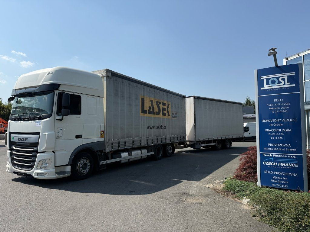 DAF XF440 EURO 6 6x2 + Agrikom - Tentinis sunkvežimis: foto 1 DAF XF440 EURO 6 6x2 + Agrikom - Tentinis sunkvežimis: foto 1