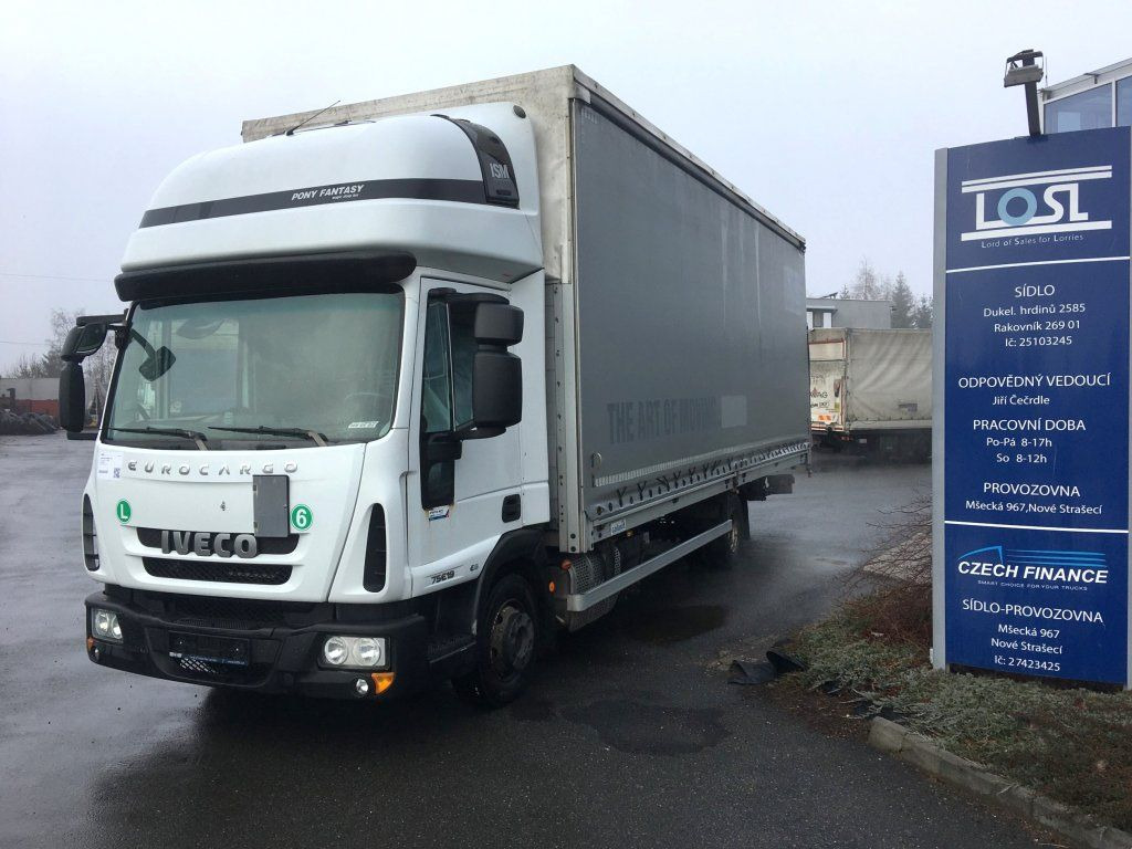 Iveco 75-190 Eurocargo 18 Pal. Dhollandia 1000 kg - Tentinis mikroautobusas: foto 1 Iveco 75-190 Eurocargo 18 Pal. Dhollandia 1000 kg - Tentinis mikroautobusas: foto 1