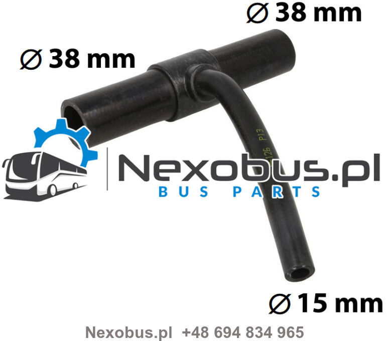 Trójnik układu ogrzewania Setra 4.. 5.. Mercedes Tourismo Euro 6 fi 38/15/38 L=248 mm - Šildymas/ Ventiliacija - Autobusas: foto 1 Trójnik układu ogrzewania Setra 4.. 5.. Mercedes Tourismo Euro 6 fi 38/15/38 L=248 mm - Šildymas/ Ventiliacija - Autobusas: foto 1