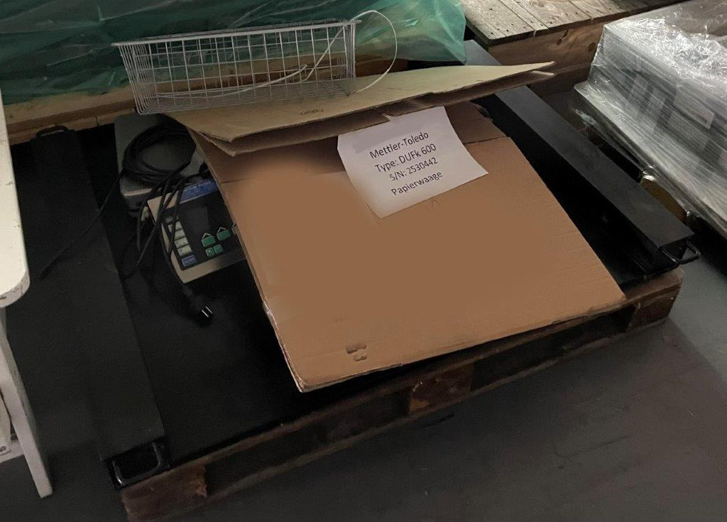 Mettler Toledo DUFK 600 sheet scale with reference scale - Popieriaus pjaustymo mašina: foto 3 Mettler Toledo DUFK 600 sheet scale with reference scale - Popieriaus pjaustymo mašina: foto 3