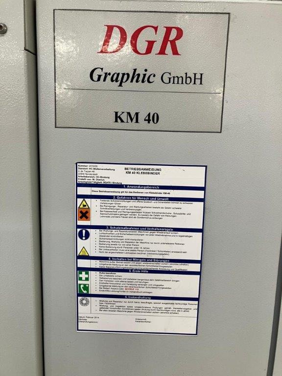 Book on Demand Perfect Binder - spine gluing station DGR Graphic KM 40 - Įrišimo mašina: foto 4 Book on Demand Perfect Binder - spine gluing station DGR Graphic KM 40 - Įrišimo mašina: foto 4