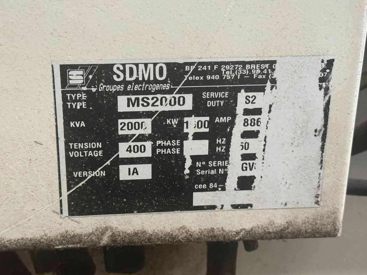 SDMO 2000 kVa MTU16V diesel - Elektrinis generatorius: foto 4 SDMO 2000 kVa MTU16V diesel - Elektrinis generatorius: foto 4