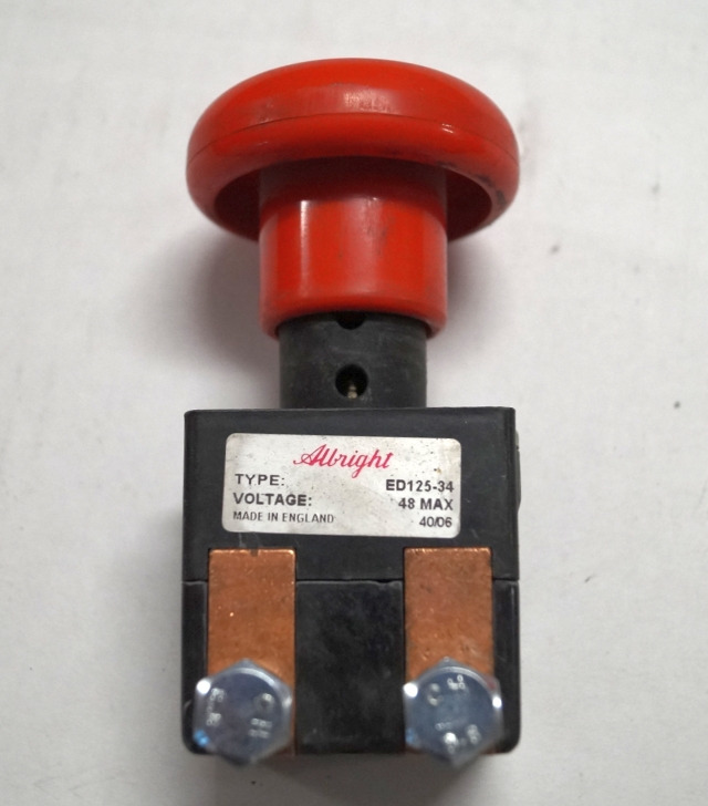 Albright unknown | Noodstop schakelaar Emergency off switch ED125-34 48V max Noodstop schakelaar Emergency off switch ED125-34 48V max - Elektros sistema - Krovimo technika: foto 1 Albright unknown | Noodstop schakelaar Emergency off switch ED125-34 48V max Noodstop schakelaar Emergency off switch ED125-34 48V max - Elektros sistema - Krovimo technika: foto 1