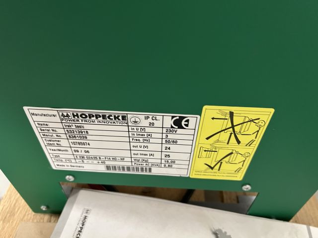 Hoppecke 8361039 | Trak Basic 24V25A sn. 53213918 Year 2009 80A Rema battery con Trak Basic 24V25A sn. 53213918 Year 2009 80A Rema battery connector - Akumuliatorius - Krovimo technika: foto 2 Hoppecke 8361039 | Trak Basic 24V25A sn. 53213918 Year 2009 80A Rema battery con Trak Basic 24V25A sn. 53213918 Year 2009 80A Rema battery connector - Akumuliatorius - Krovimo technika: foto 2