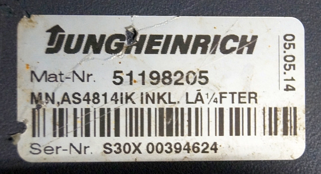 Jungheinrich 51159321 | Rij/hef regeling drive/lifting controller AS4814Ik Index - Valdymo blokas - Krovimo technika: foto 5 Jungheinrich 51159321 | Rij/hef regeling drive/lifting controller AS4814Ik Index - Valdymo blokas - Krovimo technika: foto 5