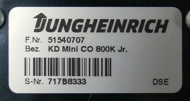 Jungheinrich 51540707 | Display KD mini Co 800K Jr. sn. 717B8333 - Prietaisų skydas - Krovimo technika: foto 3 Jungheinrich 51540707 | Display KD mini Co 800K Jr. sn. 717B8333 - Prietaisų skydas - Krovimo technika: foto 3