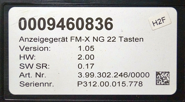 Still 0009460836 | Display V1.05 HW 2.00 Sw. 0.17 from Still FMX14N year 2018 - Prietaisų skydas - Krovimo technika: foto 3 Still 0009460836 | Display V1.05 HW 2.00 Sw. 0.17 from Still FMX14N year 2018 - Prietaisų skydas - Krovimo technika: foto 3