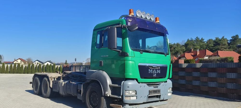MAN TGS 26.440 Hakowiec Meiller-Kipper | 6x4 | Manual/Euro 6 - Hook-lift sunkvežimis: foto 1 MAN TGS 26.440 Hakowiec Meiller-Kipper | 6x4 | Manual/Euro 6 - Hook-lift sunkvežimis: foto 1