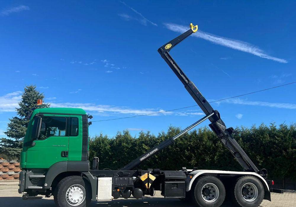 MAN TGS 26.440 | Hakowiec Meiller-Kipper | 6x4 - dwie osie napędowe | 440 KM | przód resor, tył pneumatyczne |Belka ostrzegawcza (koguty) - Hook-lift sunkvežimis: foto 5 MAN TGS 26.440 | Hakowiec Meiller-Kipper | 6x4 - dwie osie napędowe | 440 KM | przód resor, tył pneumatyczne |Belka ostrzegawcza (koguty) - Hook-lift sunkvežimis: foto 5