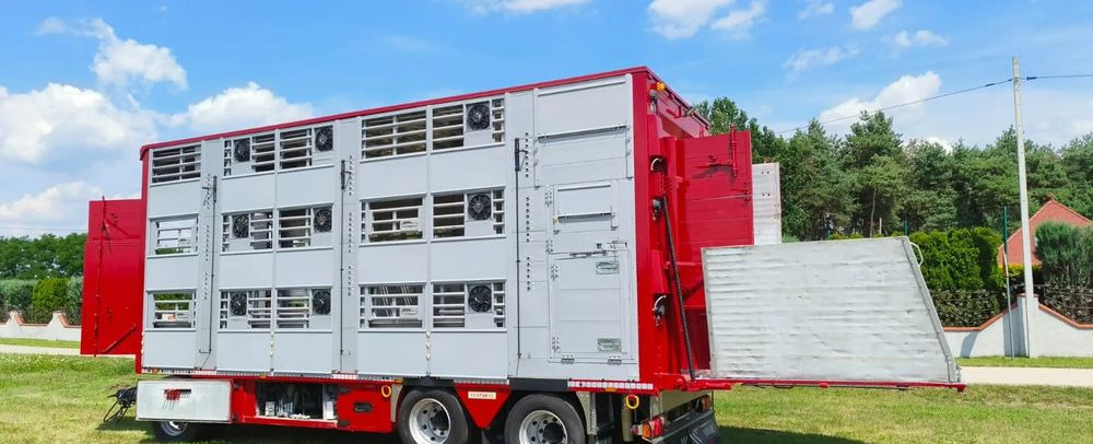 Pezzaioli RBA 32/TRZYOSIOWA PRZYCZEPA-2XBYDŁO,3X TRZODA/HYDRAULICZNIE PODNOSZONY DACH I PODŁOGI / OŚ ŚRODKOWA PODNOSZONA - Gyvulių pervežimo priekaba: foto 2 Pezzaioli RBA 32/TRZYOSIOWA PRZYCZEPA-2XBYDŁO,3X TRZODA/HYDRAULICZNIE PODNOSZONY DACH I PODŁOGI / OŚ ŚRODKOWA PODNOSZONA - Gyvulių pervežimo priekaba: foto 2