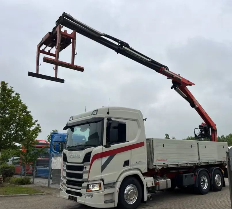 Scania R500 Baustoff / 2-stronna wywrotka Schwarzmüller /HDS Fassi F215 / Euro 6 / Napęd na tylną oś - Savivartis sunkvežimis, Sunkvežimis su kranu: foto 4 Scania R500 Baustoff / 2-stronna wywrotka Schwarzmüller /HDS Fassi F215 / Euro 6 / Napęd na tylną oś - Savivartis sunkvežimis, Sunkvežimis su kranu: foto 4