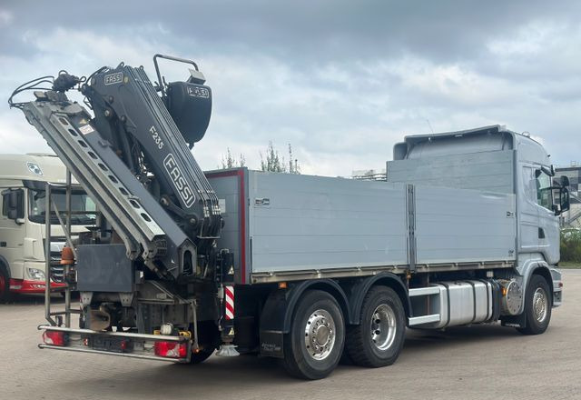 Scania R500 V8 6x2 |platforma budowlana z HDS FASSI F235 sterowanie radiowe | Euro5| Oś tylna: podnoszona i skrętna - Platforminis/ Bortinis sunkvežimis, Sunkvežimis su kranu: foto 4 Scania R500 V8 6x2 |platforma budowlana z HDS FASSI F235 sterowanie radiowe | Euro5| Oś tylna: podnoszona i skrętna - Platforminis/ Bortinis sunkvežimis, Sunkvežimis su kranu: foto 4