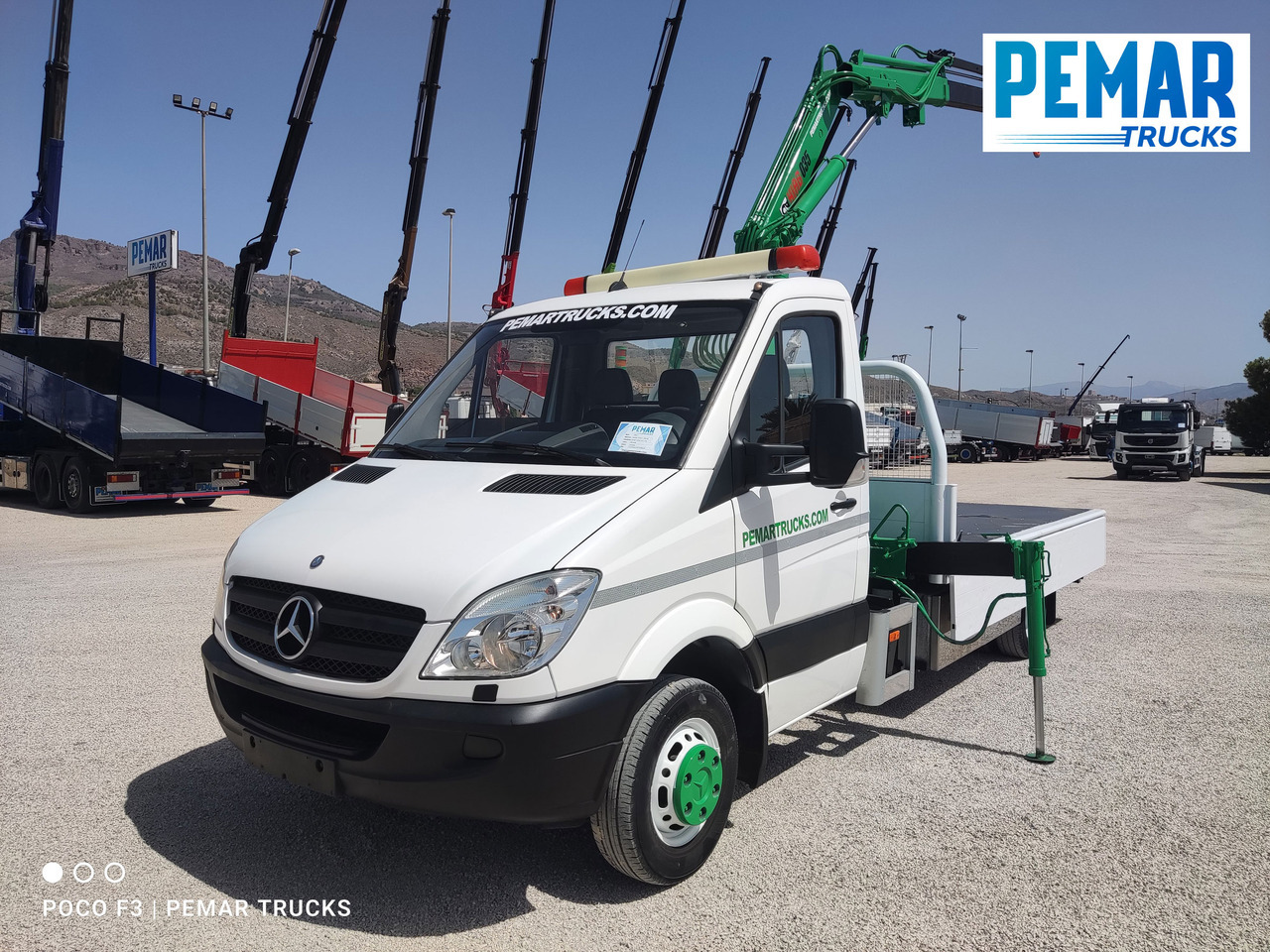 MERCEDES-BENZ SPRINTER 515 CDI GRUA CAJA FIJA 150 CV - Platforminis/ Bortinis sunkvežimis, Sunkvežimis su kranu: foto 1 MERCEDES-BENZ SPRINTER 515 CDI GRUA CAJA FIJA 150 CV - Platforminis/ Bortinis sunkvežimis, Sunkvežimis su kranu: foto 1