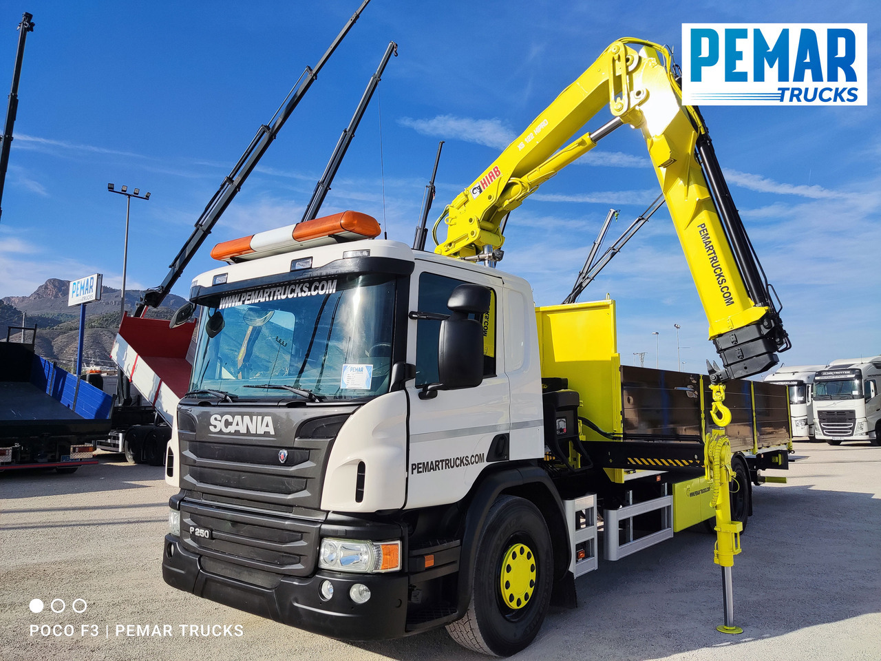 Sunkvežimis su kranu SCANIA P 250 GRUA CAJA FIJA: foto 18