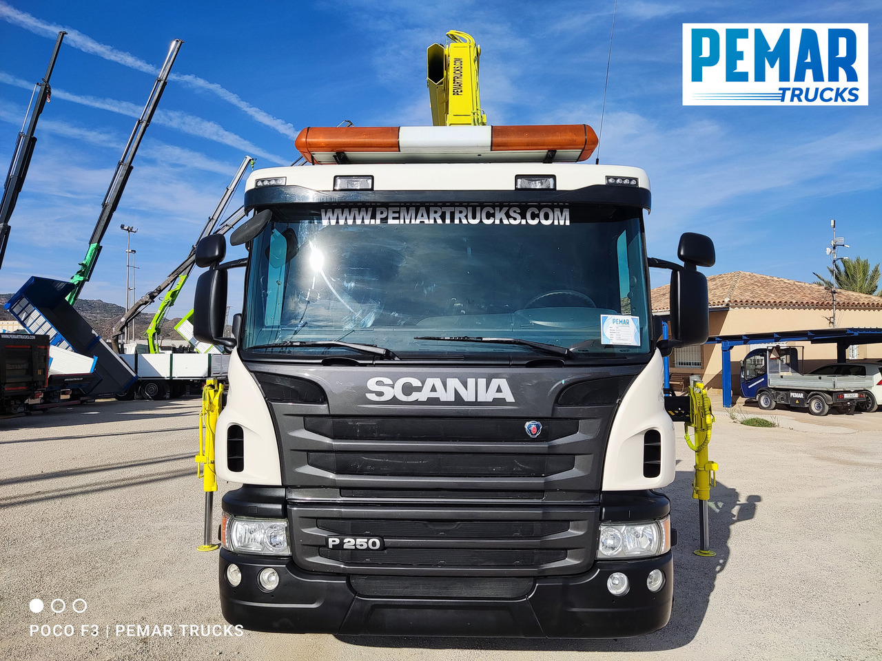 Sunkvežimis su kranu SCANIA P 250 GRUA CAJA FIJA: foto 10
